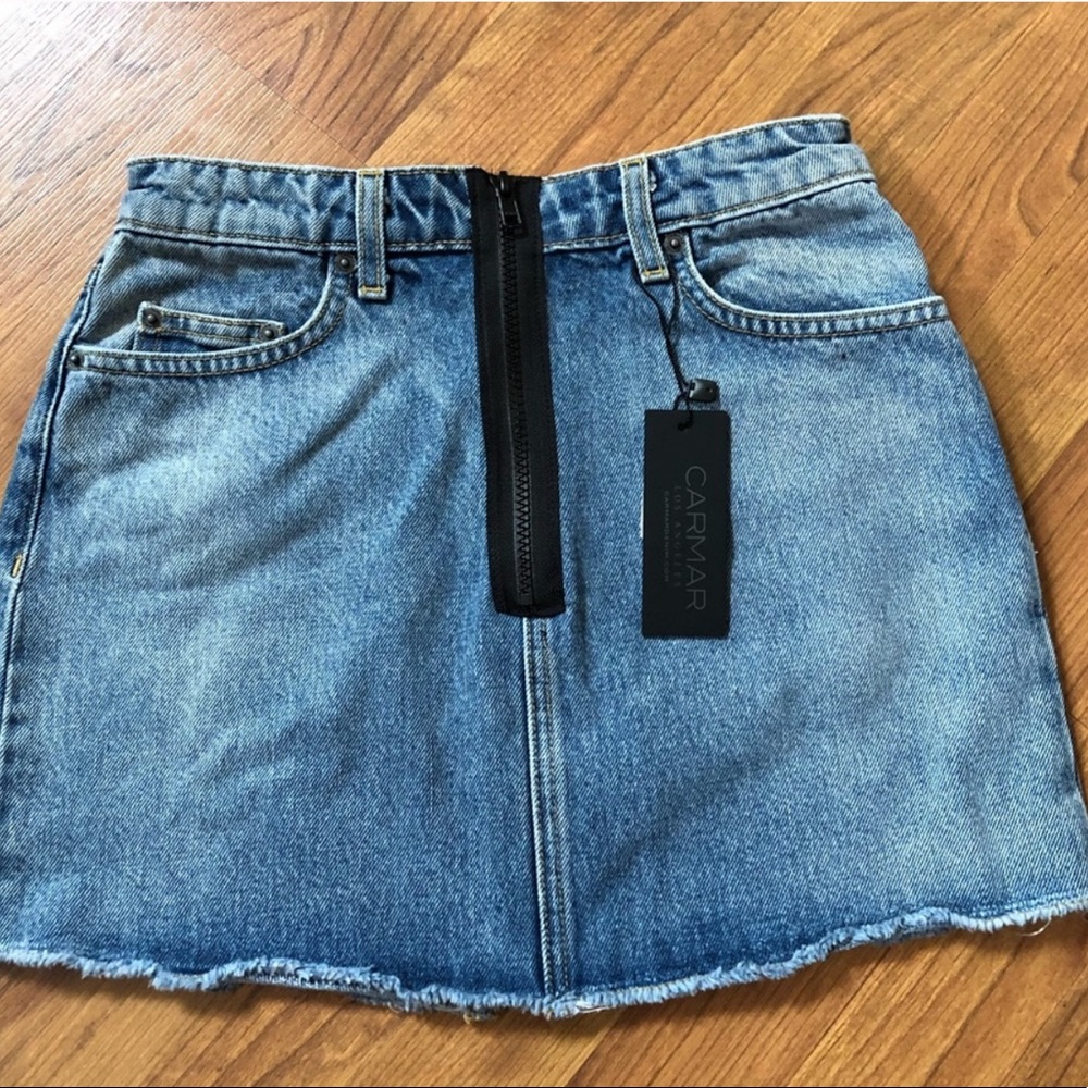 Carmar blue jeans skirt size 24 NWT